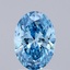 2.0 Ct. Fancy Vivid Blue Oval Lab Grown Diamond