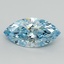 6.66 Ct. Fancy Vivid Blue Marquise Lab Grown Diamond