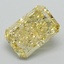 4.24 Ct. Fancy Vivid Yellow Radiant Lab Grown Diamond