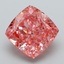 5.08 Ct. Fancy Vivid Pink Cushion Lab Grown Diamond