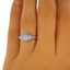 The Gigli Ring, smalltop view on a hand