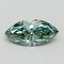 1.00 Ct. Fancy Vivid Green Marquise Lab Grown Diamond