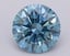 1.50 Ct. Fancy Vivid Blue Round Lab Grown Diamond