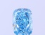 1.28 Ct. Fancy Vivid  Blue Cushion Lab Grown Diamond
