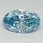 6.10 Ct. Fancy Vivid Blue Oval Lab Grown Diamond