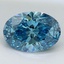 1.41 Ct. Fancy Vivid Blue Oval Lab Grown Diamond