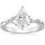 18K White Gold Chamise Diamond Ring (1/15 ct. tw.), smalltop view