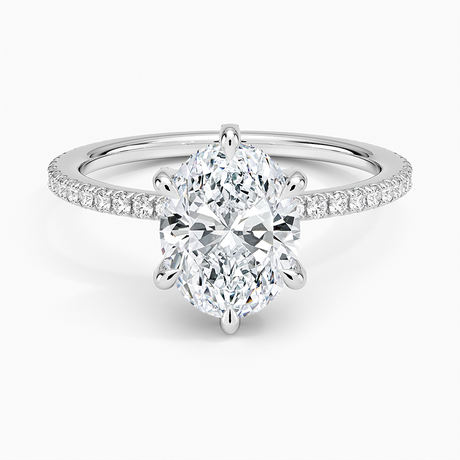 Six Prong Diamond Gallery Ring