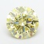 5.71 Ct. Light  Yellow Round Lab Grown Diamond
