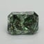 1.00 Ct. Fancy Vivid Pacific Green Radiant Lab Grown Diamond