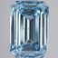3.01 Ct. Fancy Vivid  Blue Emerald Lab Grown Diamond