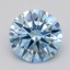 0.72 Ct. Fancy Vivid  Blue Round Lab Grown Diamond