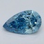 1.59 Ct. Fancy Vivid Malibu Blue Pear Lab Grown Diamond