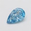 1.92 Ct. Fancy Vivid Blue Pear Lab Grown Diamond