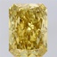 8.17 Ct. Fancy Vivid  Yellow Radiant Lab Grown Diamond