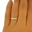 The Kylie Ring, smalltop view on a hand