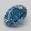 2.51 Ct. Fancy Vivid  Blue Oval Lab Grown Diamond