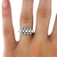 The Liza Ring, smalltop view on a hand