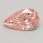 1.01 Ct. Fancy Intense Pink Pear Lab Grown Diamond