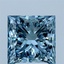 3.00 Ct. Fancy Vivid Blue Princess Lab Grown Diamond