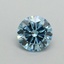 0.50 Ct. Fancy Vivid Blue Round Lab Grown Diamond