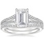 Platinum Icon Diamond Ring (1/3 ct. tw.) with Curved Diamond Ring (1/6 ct. tw.)