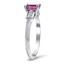 The Suzie Ring, smalltop view on a hand