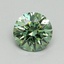 0.71 Ct. Fancy Vivid Pacific Green Round Lab Grown Diamond