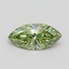 1.51 Ct. Fancy Vivid Green Marquise Lab Grown Diamond