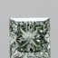 1.57 Ct. Fancy Vivid Green Princess Lab Grown Diamond