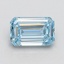 1.03 Ct. Fancy Intense Blue Emerald Lab Grown Diamond