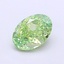 1.01 Ct. Fancy Vivid  Green Oval Lab Grown Diamond