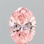 2.00 Ct. Fancy Vivid Pink Oval Lab Grown Diamond