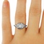 The Palmera Ring, smalltop view on a hand