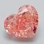 4.04 Ct. Fancy Vivid Pink Heart Lab Grown Diamond
