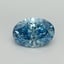 2.18 Ct. Fancy Vivid Blue Oval Lab Grown Diamond
