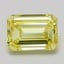 6.82 Ct. Fancy Intense  Yellow Emerald Lab Grown Diamond