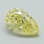 1.01 Ct. Fancy Intense Yellow Pear Lab Grown Diamond
