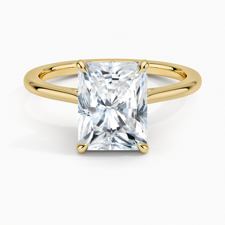 Floral Solitaire Engagement Ring