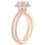 14K Rose Gold Linnia Halo Diamond Ring (2/3 ct. tw.), smallside view