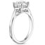 18K White Gold Grace Twist Solitaire Ring, smallside view