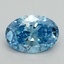 2.10 Ct. Fancy Vivid Blue Oval Lab Grown Diamond
