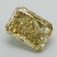 1.59 Ct. Fancy Vivid Yellow Radiant Lab Grown Diamond