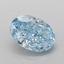 0.96 Ct. Fancy Vivid Blue Oval Lab Grown Diamond