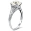The Zabrina Ring, smalltop view on a hand