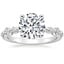 18K White Gold Bordeaux Diamond Ring, smalltop view