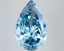 9.00 Ct. Fancy Vivid  Blue Pear Lab Grown Diamond