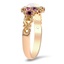 The Lorretta Ring, smalltop view on a hand