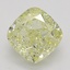 0.70 Ct. Fancy Yellow Cushion Diamond
