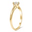 The Bennett Ring, smalltop view on a hand